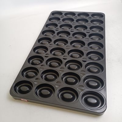 36 Hohlraum-Aluminiumovale Donut-Kuchen-StahlBackbleche