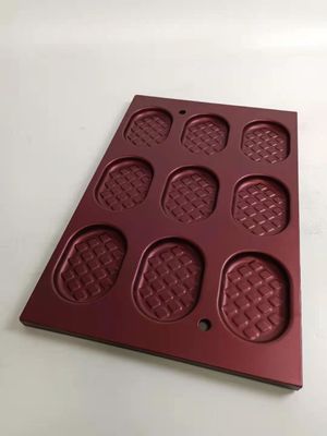 9 Stärke des Hohlraumes PTFE Al Steel Waffle Baking Tray Pan 0.8mm