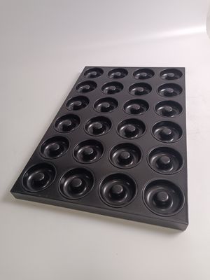 24 Hohlraum-Donut-Form Tray Roll Up Edge Design für das tägliche Kochen