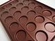 3,5&quot; 24 Verbindungs-Burger-Brötchen, das Tray Reusable Silicone Coated backt