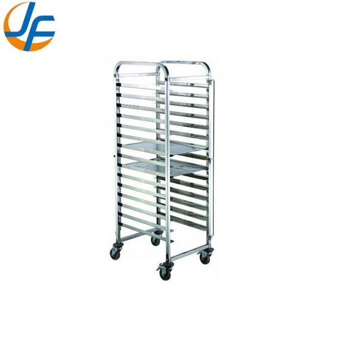 Rk Bakeware Manufacturer China-Aluminum 10 Pan Side Load Bun / Sheet Pan Rack - Assembled