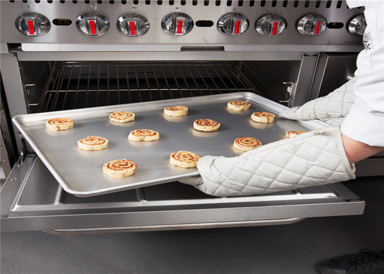 RK Bakeware China Foodservice NSF Vollgröße Aluminium-Nonstick Backflasche / Aluminium-Blatt-Pfanne Draht im Rand, 13 x 18