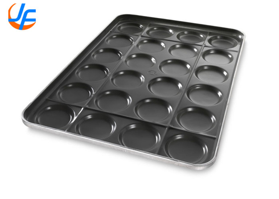 RK Bakeware China Foodservice 42495 Chicago Metallische Aluminierte Stahl 24 Form 1,95 Unzen Hamburger-Bun-Tray/Muffin Top Pan