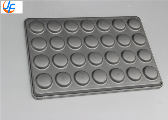 RK Bakeware China Foodservice 42425 Glas Aluminiumstahl 15 Form 3,42 Unzen Hamburger Bun Tray Muffin Top Cookie Pa