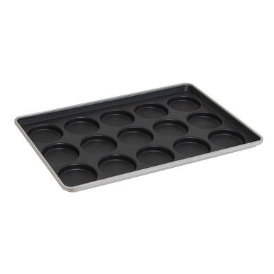 Rk Bakeware China-52345 Aluminiumstahl 4,5 Zoll Hamburgerschachtel / Muffin Top Pan