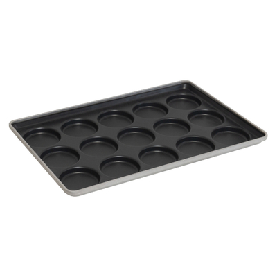 RK Bakeware China Foodservice NSF 41005 Glas Aluminiumstahl 15 Schimmel Hamburger Brötchen Backflasche Muffin Top Pan