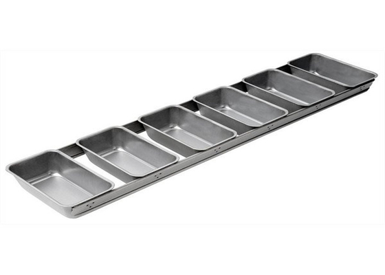 RK Bakeware China Foodservice NSF 6 Strap Verglaserte Aluminium-Brotpfanne Aluminierte Stahlbrotpfanne