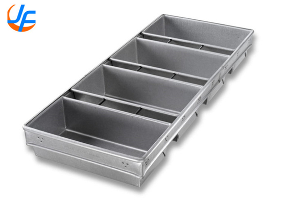 RK Bakeware China-Chicago Metallische 4-Streifen offene Top Pullman Brotpfanne Glas für Großhandelsbäckereien
