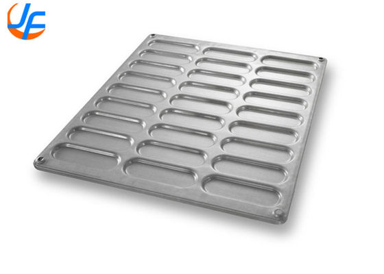 RK Bakeware China-PFA Nonstick Cluster Hot Dog Bun Pan mit Gusseted Seitenwänden für industrielle Bäckereien