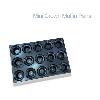 RK Bakeware China Foodservice NSF Custom Commercial Antihaftglasur Mini Crown Muffinblech