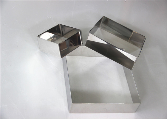 RK Bakeware China Foodservice NSF Custom Edelstahl Quadrat Mousse Kuchenring