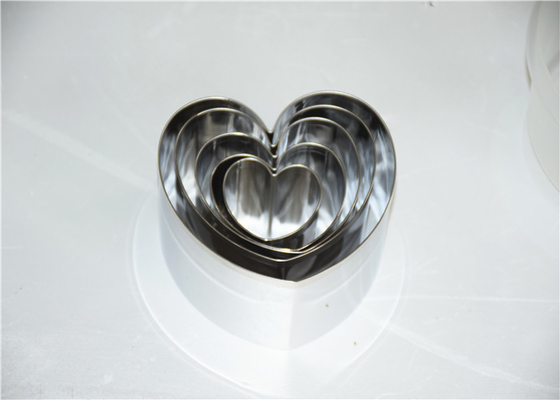 RK Bakeware China Foodservice NSF Edelstahl Mousse Kuchenring, Rundes Herz Quadrat Desert Mousse Ring
