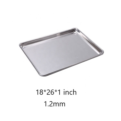 26 x 18 Zoll 1,2 mm Aluminiumlegierung Backpfanne Aluminiumlegierung Backplatte Aluminiumofenplatte Backplatte