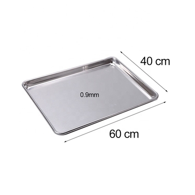 400x600 mm Metallplattenpfanne Wire-in-the-Rim-Tray 0,9 mm Dicke Ofen Backpfanne