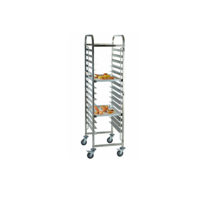 RK Bakeware China- Aluminium Gewerbliche Backflasche Trolley / 32 Trays Edelstahl Backflasche Rack