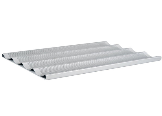 RK Bakeware China Foodservice NSF 5 Loaf Aluminium Backflasche Verglasung Uni Lock Baguette Pfanne