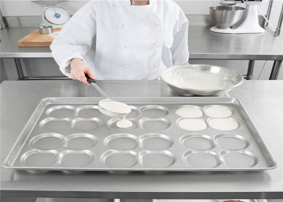 RK Bakeware China Foodservice NSF 24 Schimmel Aluminiumisierter Stahl Hamburgerbrötchen Tablett Muffin Top / Cookie-Pfanne