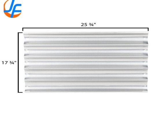 RK Bakeware China Foodservice NSF 16 Gague Aluminium Brötchen Pfannen Uni Lock Aluminierte Stahl Baguette / Französisch Brotpfanne