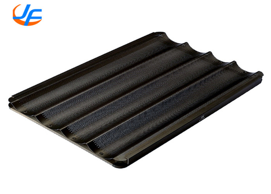 RK Bakeware China Foodservice Kommerzielle Aluminium Backplatte Baguette Backplatte / Französisch Brotplatte