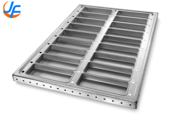 RK Bakeware China-52435 Verglasung, nicht klebrig 18 Schimmel Aluminium aus Stahl Hot Dog Bun Pan Tray