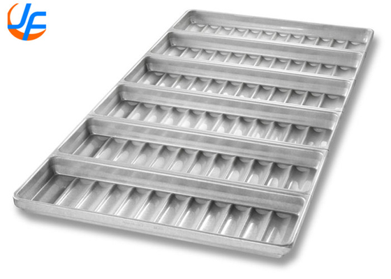 RK Bakeware China-52435 Verglasung, nicht klebrig 18 Schimmel Aluminium aus Stahl Hot Dog Bun Pan Tray