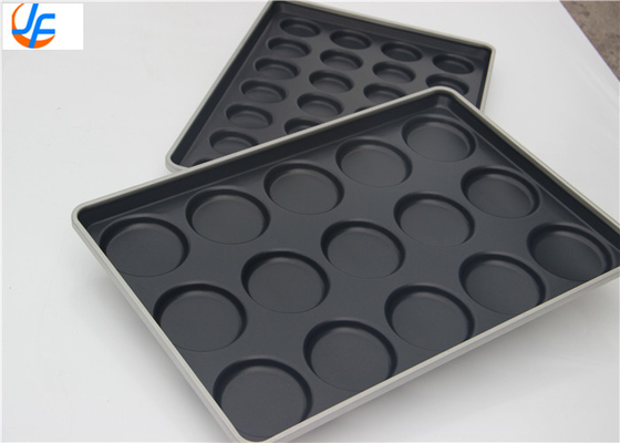 RK Bakeware China Foodservice 42425 Glas Aluminiumstahl 15 Form 3,42 Unzen Hamburger Bun Tray Muffin Top Cookie Pa