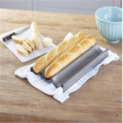 RK Bakeware China Foodservice NSF Full Size 16 Gauge 5 Row Nonstick Aluminium Baguette Brotbacken