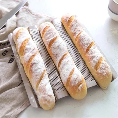 RK Bakeware China Foodservice NSF Aluminium-Nonstick-perforierte Baguette-Pfanne