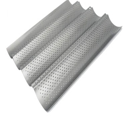 RK Bakeware China Foodservice NSF Aluminium 3 Rillen Französisch Brot Baguette Backplatten