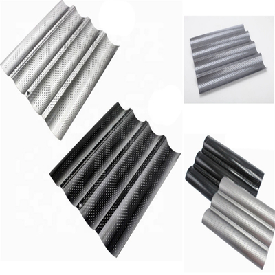 RK Bakeware China Foodservice NSF Perforierter Aluminium-Nonstick Französisch Baguette-Pfanne/Baguette-Tray