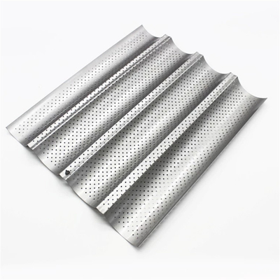 RK Bakeware China Foodservice NSF Perforierte 3-Schleppform Baguette Backflasche Französisch Brotpfanne