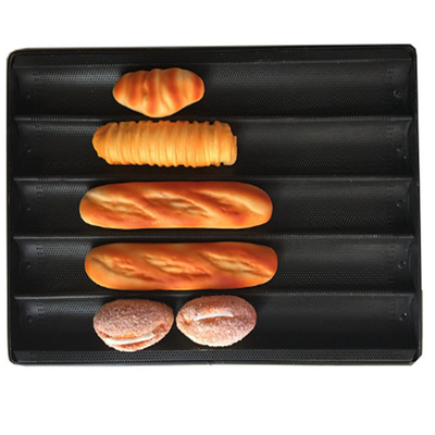 RK Bakeware China Foodservice NSF Perforierter Aluminium-Baguette-Tray Französisch Brot backen Muold