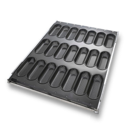 RK Bakeware China Foodservice NSF Hoagie Bun Pan /Slider Bun Pan /Quadratische Ciabatta Roll Backplatte