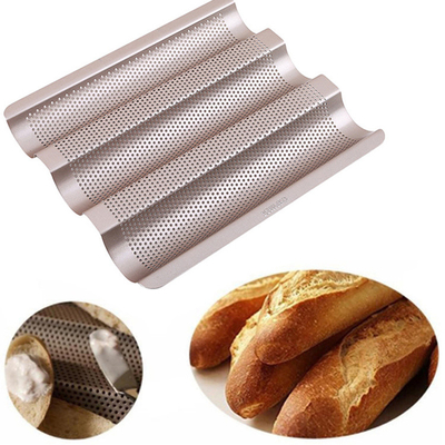 RK Bakeware China Foodservice NSF 5 Brötchen Verglasung Aluminium Baguette Backflasche Französisch Brotpfanne