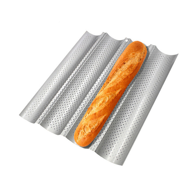 RK Bakeware China Foodservice NSF 5 Brötchen Verglasung Aluminium Baguette Backflasche Französisch Brotpfanne