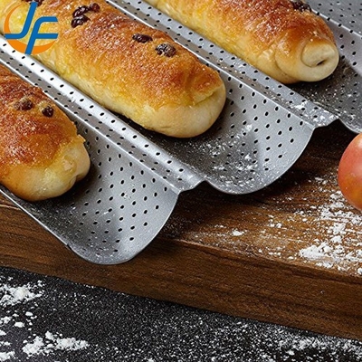 RK Bakeware China Foodservice NSF 5 Loaf Nonstick Aluminium Eurogliss Baguette Backflasche/ Französisch Brotpfanne