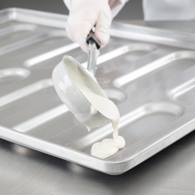 Rk Bakeware China-41055 Verglasung Aluminium Stahl abgerundete Ende Hoagie Bun Pan Tray