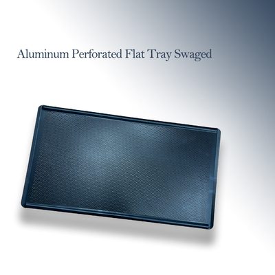 Rk Bakeware China-Swt406 &amp; Swt455 Nonstick Aluminium Flat Perforated Baking Tray Swage Edge Für Australien Bäckerei