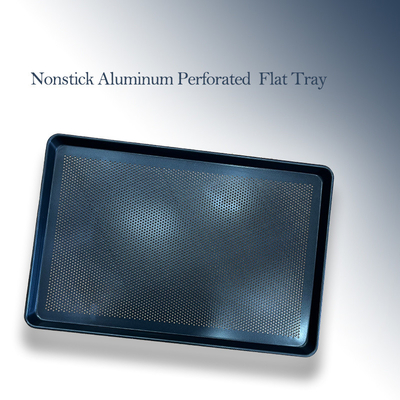 Rk Bakeware China-Swt406 &amp; Swt455 Nonstick Aluminium Flat Perforated Baking Tray Swage Edge Für Australien Bäckerei
