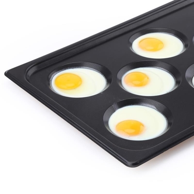 Rk Backwaren China-Gastronorm Gn 1/1 Aluminium-Nonstick-Bäckbecher 530X325mm mit 8 Formen für Eier