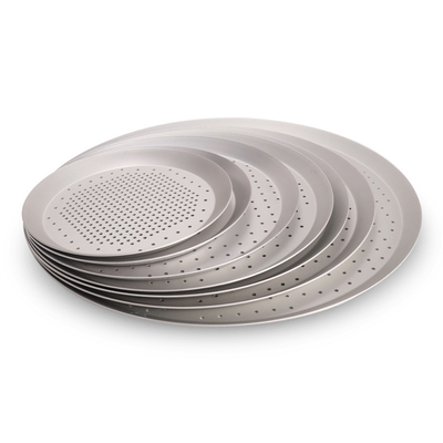 RK Bakeware China-Hard Anode Perforated Thin Crust Pizza-Pfanne für die Pizza-Hütte