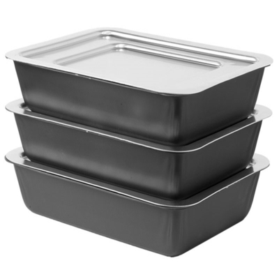 Rk Backwaren China-Derroit-Stil Aluminium-Pizzapannen Hart anodiert Kratzfest