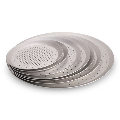 Rk Bakeware China-Hard Anode Perforated Thin Crust Pizza Pan für Pizza Hut