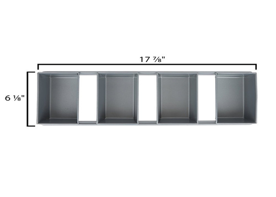 RK Bakeware China Foodservice NSF 1000g Glas Aluminium Brotpfanne Aluminierte Stahl Brotpfanne 3/8 Lb.