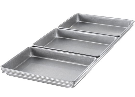RK Bakeware China Foodservice NSF 4 Stricke Pullman Brötchen Pfanne, Aluminium Stahl Brot Pfanne Sandwich Box