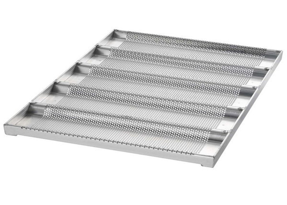 RK Bakeware China Foodservice NSF Nonstick Glaze 4 Strap Aluminierte Stahlfeuerbrotpfanne