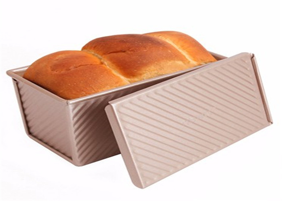 RK Bakeware China Foodservice NSF Gold Nonstick Aluminium Brötchen Pfanne Wellpappe Brot Zinnbrot Brotpfanne