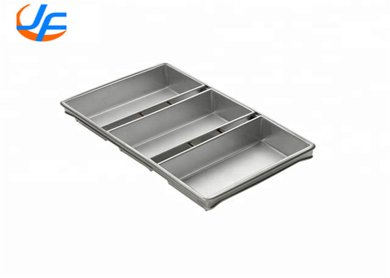 RK Bakeware China-Aluminiumisiertes Stahl 3 Gürtel Roggen Mackies Brotpfanne Glas