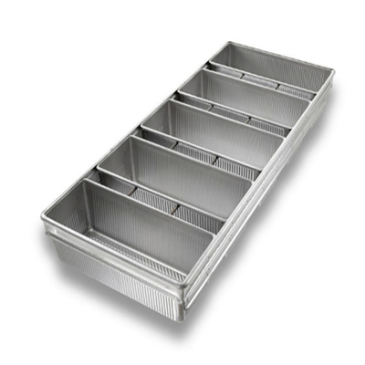 Rk Bakeware China Manufacturer-4 Strap Verglasung Aluminiumstahl Pullman Brötchenpfanne/ Tank Brötchenpfanne/ Wiener Brötchenpfanne