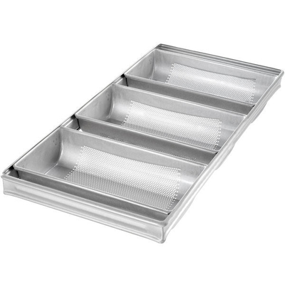 Rk Bakeware China-Foodservice 44405 Glas 3 Strips Aluminierte Stahlfeuerbrotpfanne